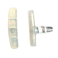 BRAKE SHOES - V Brake Shoes, Clear Compound, 72mm (Sold in Pairs)