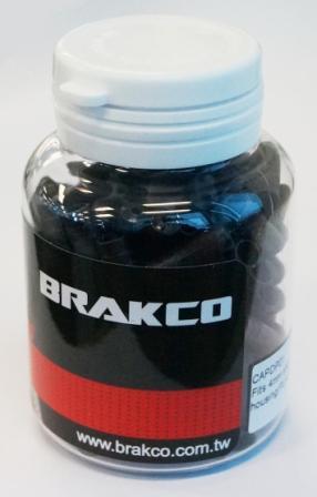 Plastic End Cap For Gear, 4mm Dia, Black (Bottle of 150)