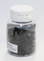 `A NEW ITEM - END CAP - Plastic End Cap For Gear, 4mm Dia, BLACK (Bottle of 150)