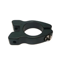 CLAMP - 28.6mm - Rear Carrier/Seatpost Clamp with lip- With Additional Nodes (5mm) To Attach Rear Carrier - BLACK