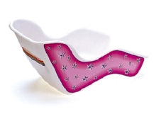 Sorry temp o/s see 7935  CARRIER - Doll Carrier, With Rear Mount Bracket, Mounts on Brake Stay, Stars Design, PINK