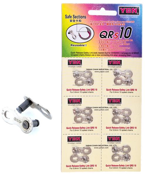 LINKS - Missing Links,  Single speed  1/2" x 1/8", QR410 (6 per Card)