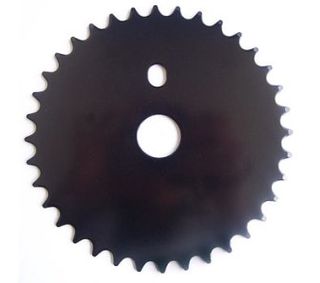 CHAINWHEEL - Steel, 1/8" x 1/2" x 28T,, BLACK