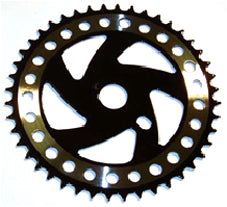 CHAIN RING  1/2 x 1/8 x 44T, Steel  BLACK