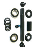 BOTTOM BRACKET SET - 8T - 19mm Interface, Mid Type, Cro-mo Spindle, Sealed  , Set of 10 Pieces, BLACK