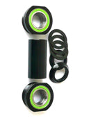 BOTTOM BRACKET SET - For 19mm, Euro Type with Sealed   - Spindle NOT Included - Set of 10 Pieces, BLACK