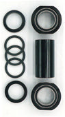 BOTTOM BRACKET SET - For 22mm, Euro Type, Does NOT Include Spindle, With Sealed Bearings, Set of 8 Pieces, BLACK