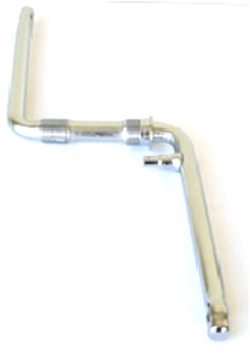 One Piece Crank, 170mm, with Pivot, Cold Forged C.P SILVER