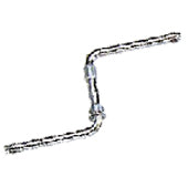 One Piece Crank, 114mm 4.1/2, Hexagon Hole, w/o Pivot, Steel SILVER