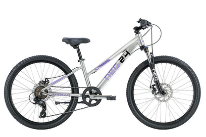 Neo Disc+ 24 7s Girls Brushed Alloy / Lavender / Black
