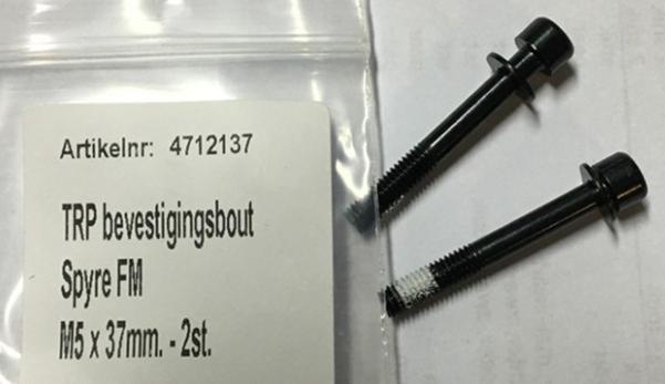 Mounting Bolt  TRP Spyre / HYRD Flat Mount 37mm Mounting Bolt (Bag of 2)