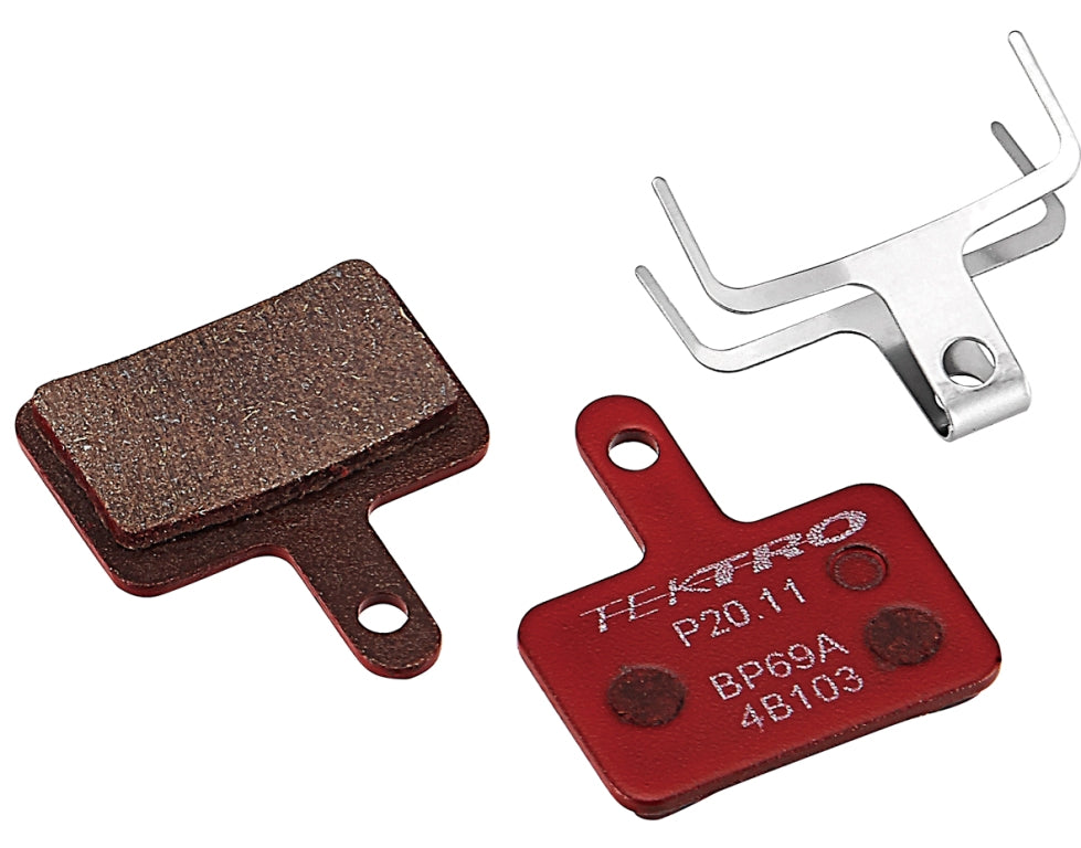 TEKTRO DISC BRAKE PADS - For ORION / AURIGA PRO / AURIGA E-TWIN, with return spring, Red, P20.11
