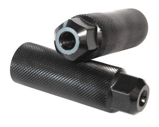 STEEL Footpegs, dia 3/8 x 26T,  33MM x 102mm  BLACK