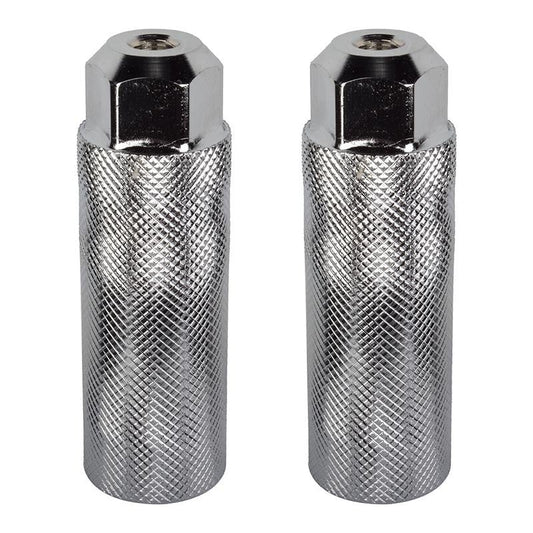 `A NEW ITEM - STEEL Footpegs, dia 3/8 x 26T,  33MM x 102mm  SILVER
