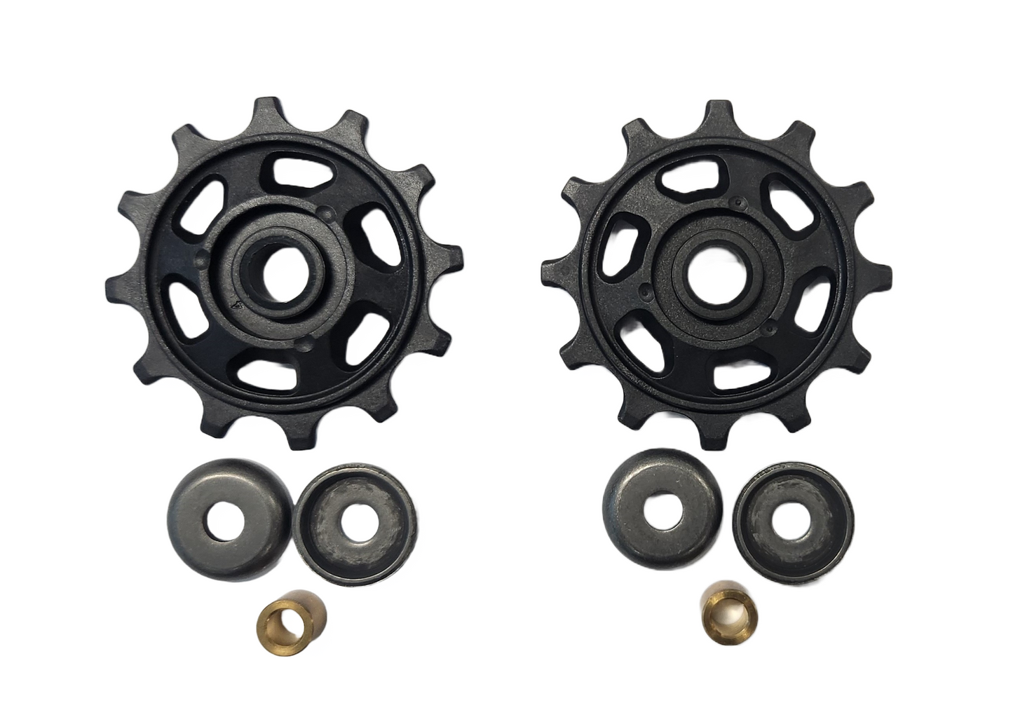 Jockey wheel replacement kit for RD-M350/T350 rear derailleur. Quality Tektro part