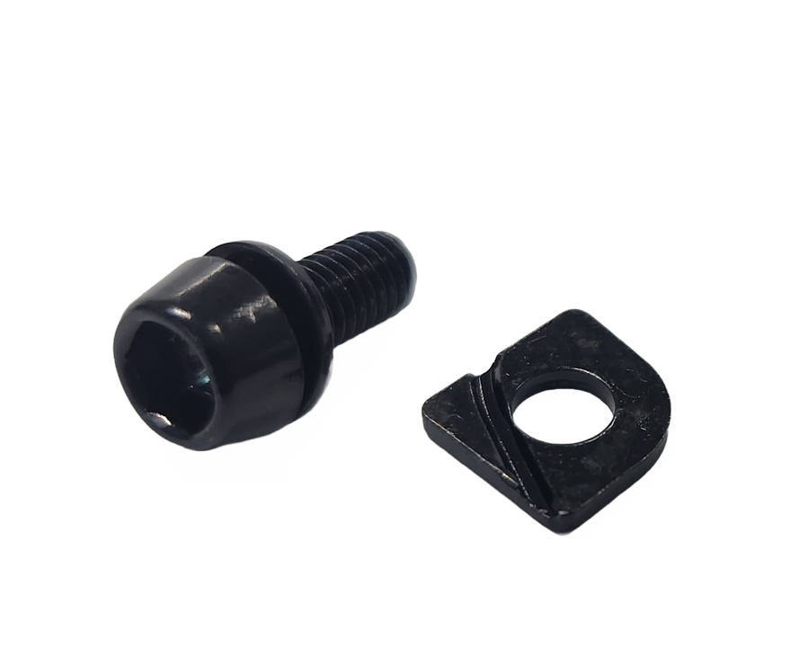 Cable Anchor Bolt and Plate, for RD-M350/T350 Rear Derailleur - (Sold Individually) - Quality Tektro part