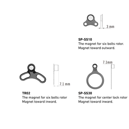Magnetic speed sensor, for centerlock rotor, magnet toward inward, Quality Tektro product