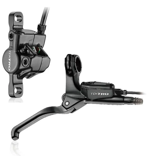 TEKTRO Hydraulic disc FRONT brake set - Mod.HD-E350F, HD6.DM+lever DR1.4F, for ebike With Cut Out Wire & hose: 1900mm, w/200mm Quality Tektro product