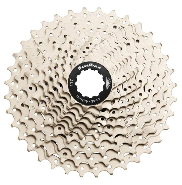 CASSETTE - 10 Speed, 11-36T, Metalic Silver,  Quality Sunrace product