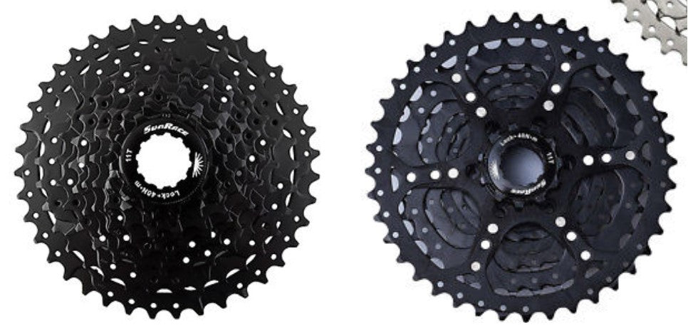 CASSETTE - 9 Speed, 11-40T, black, Quality Sunrace product