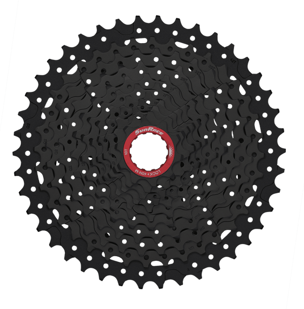 CASSETTE - 11 Speed,  XD Type,  10-46T, black chrome. Quality SUNRACE product