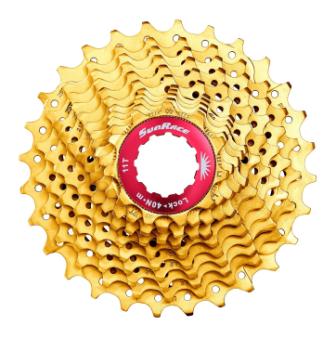 CASSETTE - 11 Speed, 11-28T, Titanium-nitride (Gold), Quality Sunrace Product
