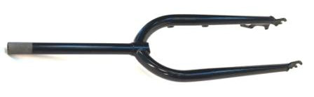 FAT FORK  26 x 4, Threadless, 1.1/8"  (OD 28.6, ID 25.4, Stem 300mm)  Cr-moly,  BLACK (135mm Drop out space)