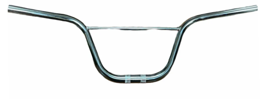 HANDLEBAR  22.2mm, 57cm Wide, 170mm Rise, BMX, Steel CP  SILVER