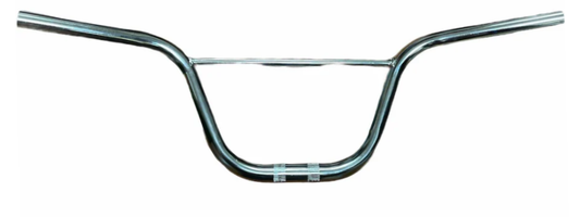 HANDLEBAR  22.2mm, 57cm Wide, 170mm Rise, BMX, Steel CP  SILVER