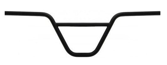 HANDLEBAR  22.2mm, 64cm Wide, 185mm Rise, BMX, Steel  BLACK