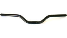 HANDLEBAR  25.4mm, 64cm Wide, 60mm Rise, Steel  BLACK