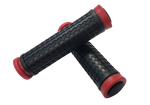 Grips,  130mm w/plugs RED highlights