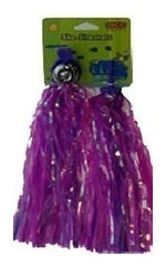 Streamers for Handlebar, Bell One Side, PINK PURPLE SILVER