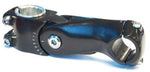 Ahead stem , ADJUSTABLE, ext 110mm, dia 28.6 with shim for dia 25.4 dia, 25.4 BB, BLACK