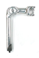 H/stem alloy, adj, 100mm ext, 22.2 quill, 25.4h/bar, Silver (120mm usable Quill Height)