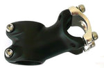 Ahead Stem  -  70mm Ext, 25 Degree, 28.6mm Dia., 25.4mm BB, Black with Silver Face Plate