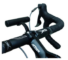 Computer & Light Bar, 90mm wide, w/4 bolts to screw in to stem bolt position, alloy, black