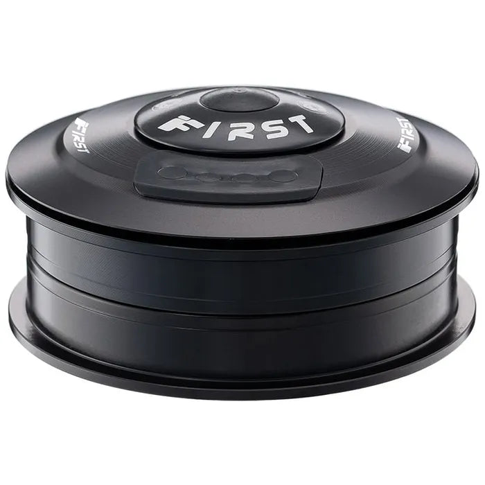 Headset, alloy, for 1 1/8 to 1.5", internal cable routing, sealed bearing, crown: 39.8mm, black