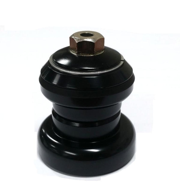 Headset 1 1/8 Black, threadless, for BMX, hollow cap, Neco, 