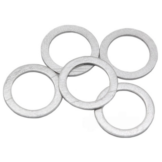 Chainring bolt washers/spacers, OD: 14.5mm, ID: 10mm, T: 0.5mm, bag of 5