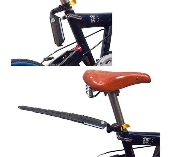 `A NEW ITEM - MUDGUARD SET, Telescopic, Q/R,  for 22-26" bikes, black