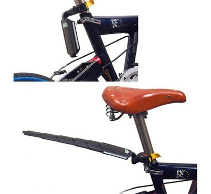 `A NEW ITEM - MUDGUARD SET, Telescopic, Q/R,  for 22-26" bikes, black