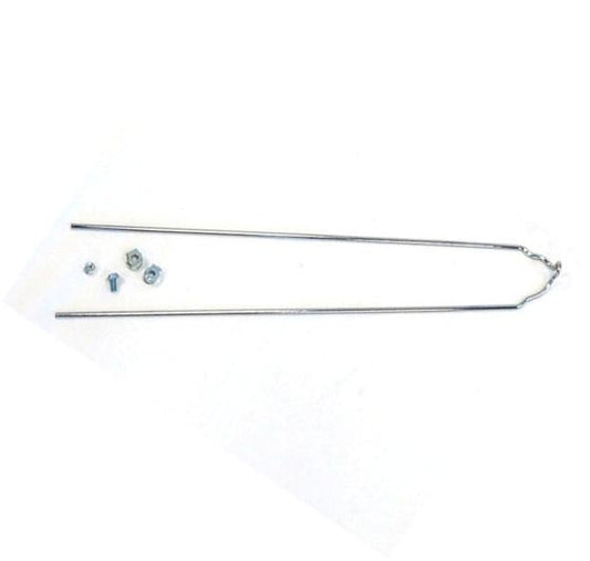 Stay, (for M/guard) steel, C.P. L400mm  UNIVERSAL