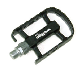 PEDALS  9/16" Sealed Bearings, Alloy Body/Cro-mo Axle, BLACK