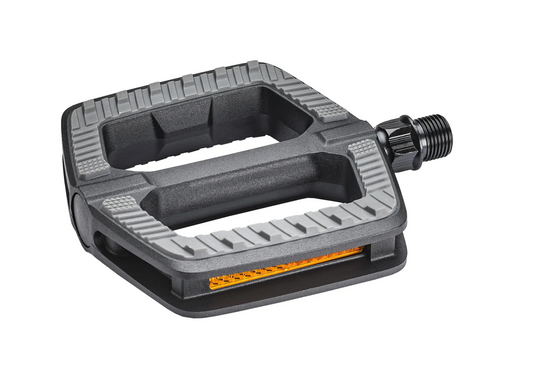 `A NEW ITEM - PEDALS  9/16" City/Comfort, PP w/rubber inlay  BLACK, VP pedals