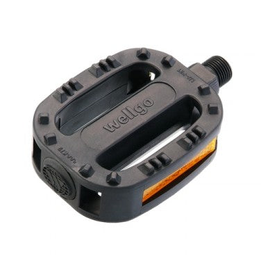 A NEW ITEM - PEDAL - 1/2" Boron Axle, One Piece PP Body, for 12" bikes, 80 x 55mm, Wellgo Card, Black