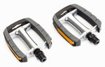 Pedals,  alloy, non-slip foot pads, 9/16