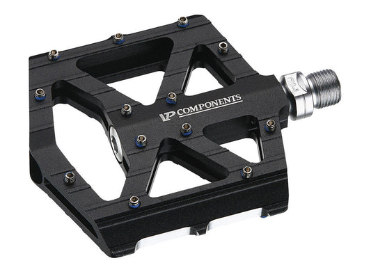 PEDALS  9/16" Sealed Bearings, Alloy Body/Cro-mo Axle, Replaceable Pins, BLACK/SILVER