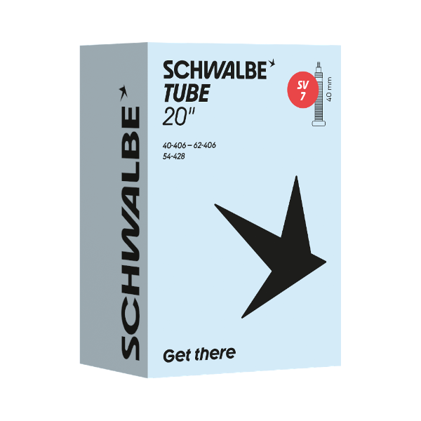 Schwalbe Tube  SV7 Presta;  20'' x 1.5 - 2.5 (40 to 62 - 406)  (54 - 428)  145g