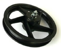 PLASTIC WHEEL  12" Front, BLACK (85mmOLD)